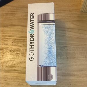 Water Bottle with Silver Accents
